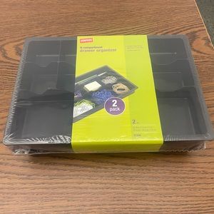 Desk Drawer Organizer Tray with 9 Storage Compartments